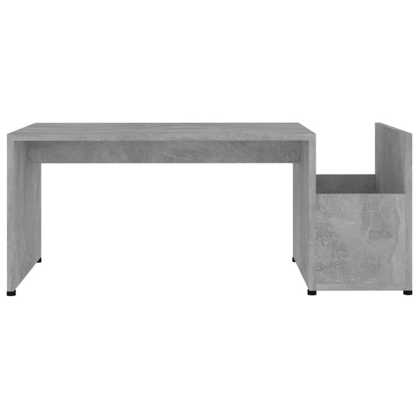 Betongrauer Couchtisch 90x45 cm