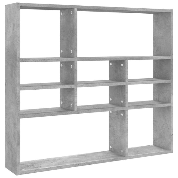 Betongraues Wandregal 90 cm