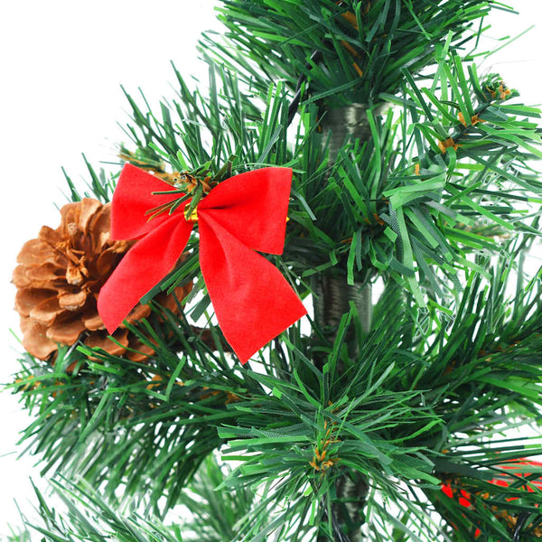 Künstlicher Weihnachtsbaum mit LED & Kugeln, 64cm