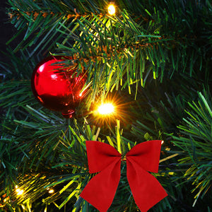 Künstlicher Weihnachtsbaum mit LED & Kugeln, 64cm