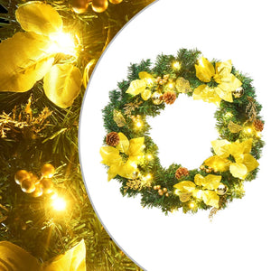 Weihnachtskranz mit LED Grün 60cm