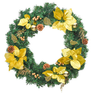 Weihnachtskranz mit LED Grün 60cm