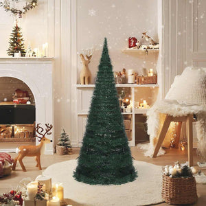 Künstlicher Pop-Up Weihnachtsbaum mit LED 150cm