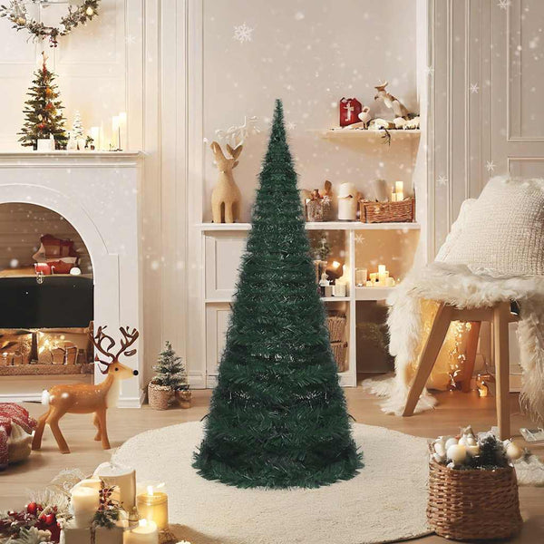 Künstlicher Pop-Up Weihnachtsbaum mit LED 150cm