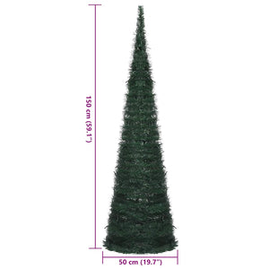 Künstlicher Pop-Up Weihnachtsbaum mit LED 150cm