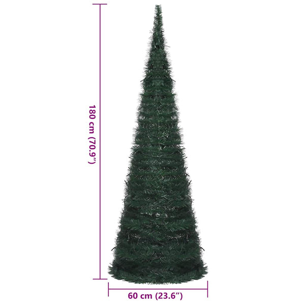 Künstlicher Pop-Up Weihnachtsbaum mit LED 180cm