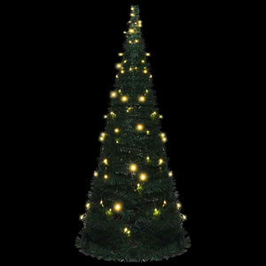 Künstlicher Pop-Up Weihnachtsbaum mit LED Grün 210cm