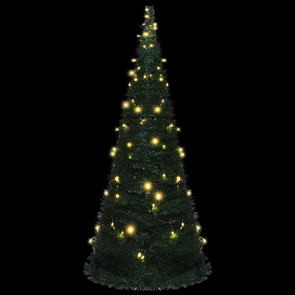 Künstlicher Pop-Up Weihnachtsbaum mit LED Grün 210cm