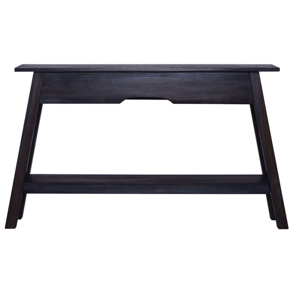 Konsolentisch Schwarz 120x30x75 cm Massivholz Mahagoni