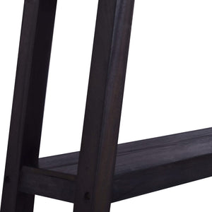 Konsolentisch Schwarz 120x30x75 cm Massivholz Mahagoni