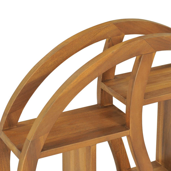 Wandregal Yin Yang Teak Massivholz 60x60