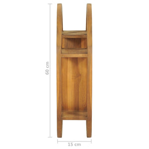 Wandregal Yin Yang Teak Massivholz 60x60