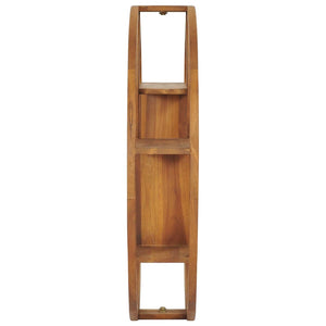Massivholz Wandregal Yin Yang Teak