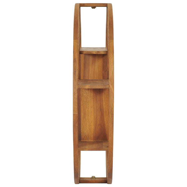 Massivholz Wandregal Yin Yang Teak