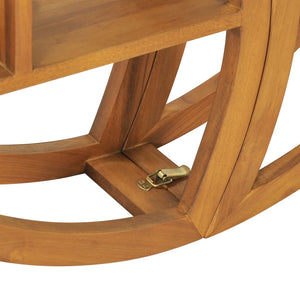 Massivholz Wandregal Yin Yang Teak