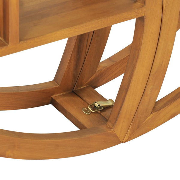 Massivholz Wandregal Yin Yang Teak