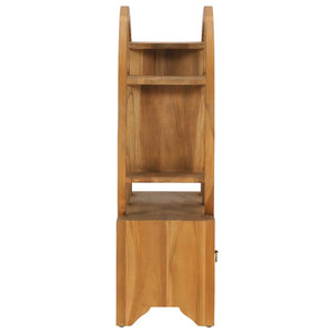 Massivholz Teak Schrank mit Yin-Yang-Regal