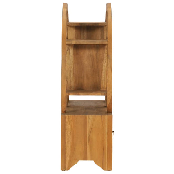 Massivholz Teak Schrank mit Yin-Yang-Regal