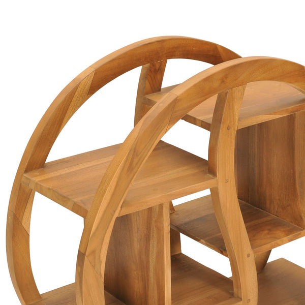 Massivholz Teak Schrank mit Yin-Yang-Regal