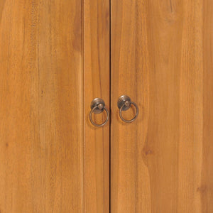 Massivholz Schrank mit Yin-Yang-Regal