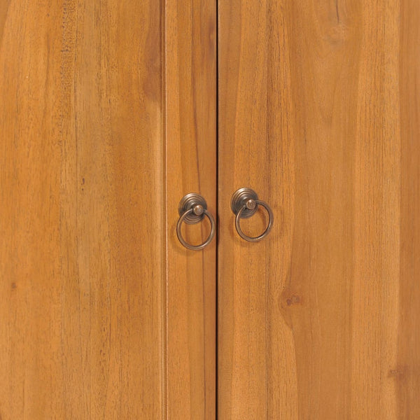 Massivholz Schrank mit Yin-Yang-Regal