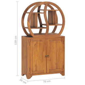 Massivholz Schrank mit Yin-Yang-Regal
