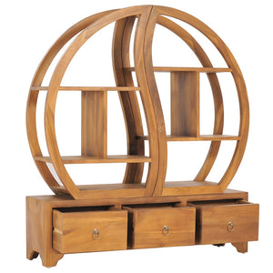 Massivholz Schrank mit Yin-Yang-Regal