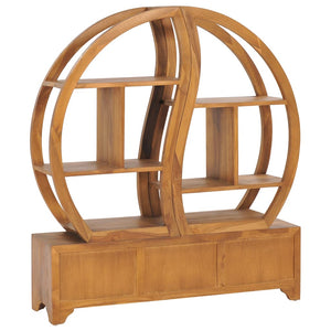 Massivholz Schrank mit Yin-Yang-Regal
