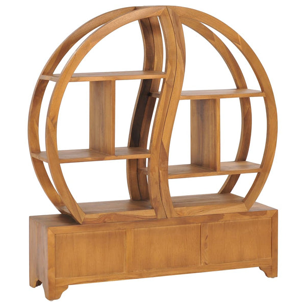 Massivholz Schrank mit Yin-Yang-Regal