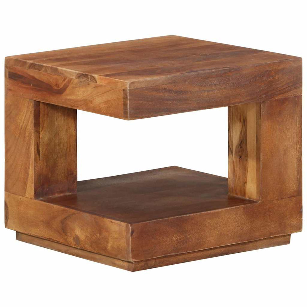 Akazie Couchtisch Massivholz 45x45 cm