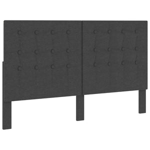 Boxspringbett Dunkelgrau Stoff 160x200 cm