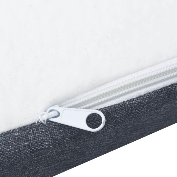 Boxspringbett Dunkelgrau Stoff 180x200 cm