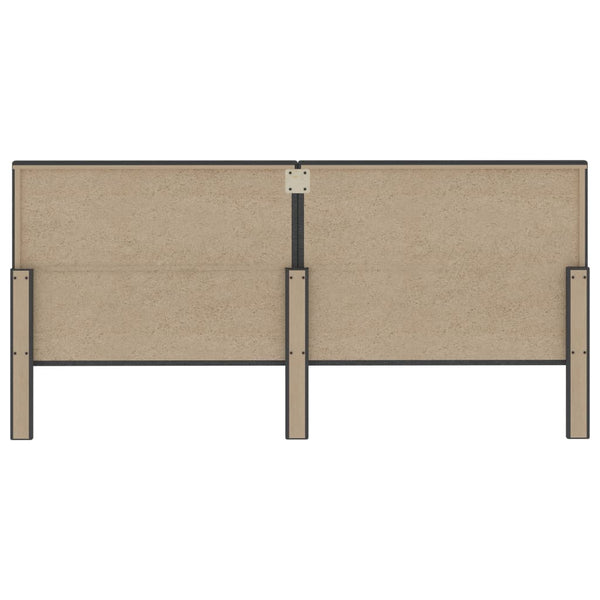 Boxspringbett Dunkelgrau Stoff 200x200 cm