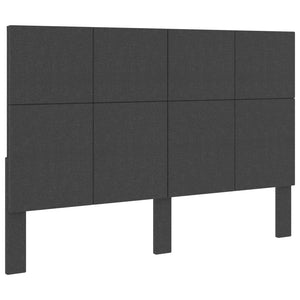 Boxspringbett Dunkelgrau Stoff 140x200 cm