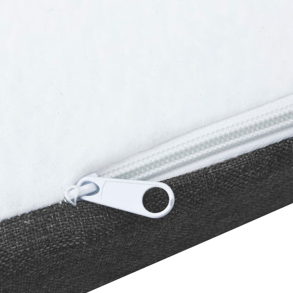 Boxspringbett Dunkelgrau Stoff 180x200 cm