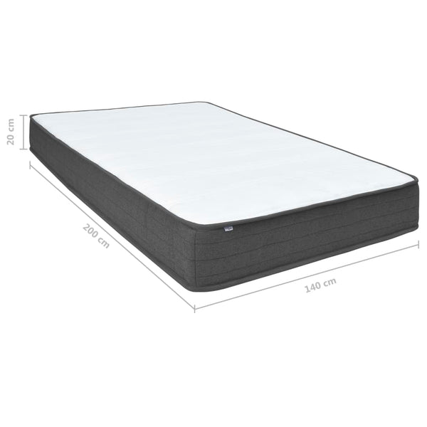Boxspringbett Dunkelgrau Stoff 180x200 cm