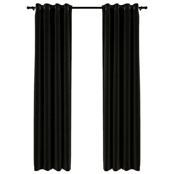 Verdunkelungsvorhänge 140x225 cm Anthrazit 2er-Set
