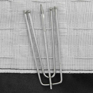 vidaXL Rideaux occultants avec crochets aspect lin 2 pcs 140x175 cm