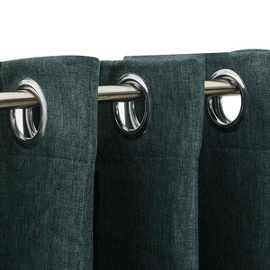 Grüne Verdunkelungsvorhänge Leinenoptik 140x175 cm, 2er-Set