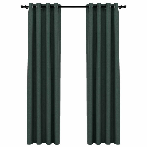 Grüne Verdunkelungsvorhänge 140x245 cm, 2er-Set