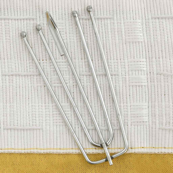 Gelbe Verdunkelungsvorhänge mit Haken, 140x175 cm, 2er-Set
