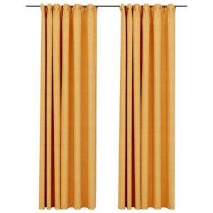 Gelbe Verdunkelungsvorhänge 140x225 cm, 2er-Set