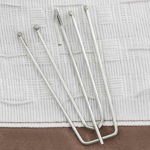 vidaXL Rideau occultant avec crochets Aspect lin Taupe 290x245 cm