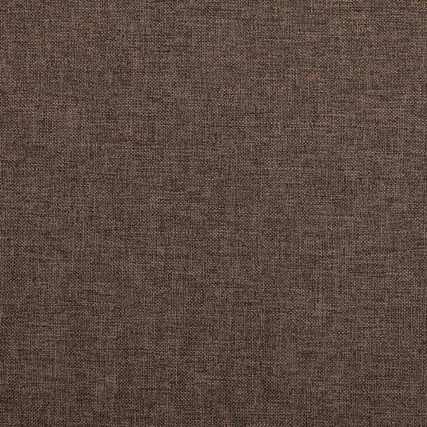 vidaXL Rideau occultant avec crochets Aspect lin Taupe 290x245 cm