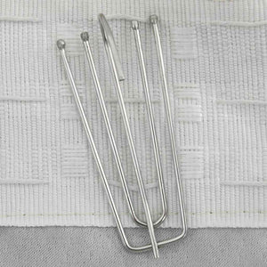 vidaXL Rideaux occultants aspect lin à crochets 2 pcs Beige 140x245 cm
