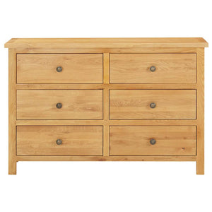 vidaXL Commode 105x33,5x73 cm Bois de chêne massif