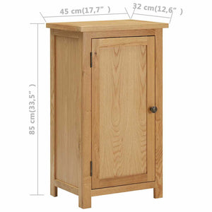 Schrank 45x32x85 cm Eiche Massivholz