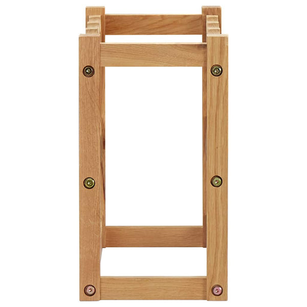 Weinregal für 12 Flaschen 47 x 21 x 36 cm Eiche Massivholz