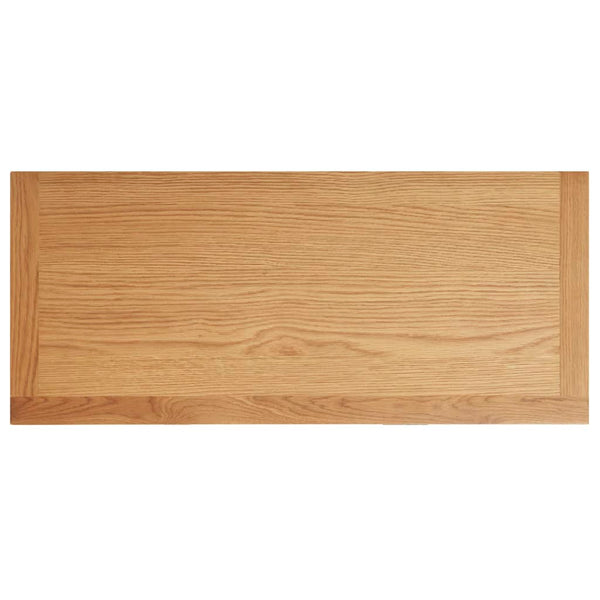 vidaXL Chest of Drawers 80x35x75 cm Solid Oak Wood