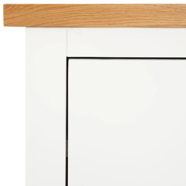 vidaXL Chest of Drawers 80x35x75 cm Solid Oak Wood